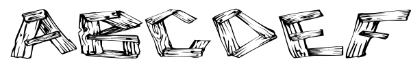 Wood 2 font preview